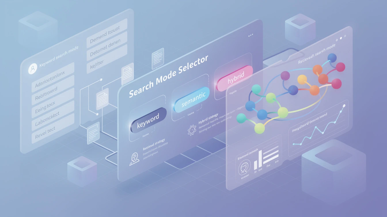 What are the different search modes?